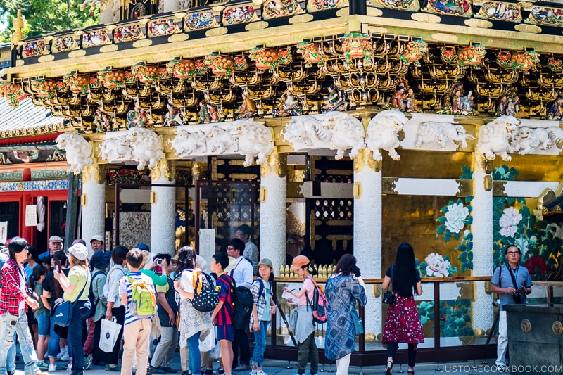 Yomeimon at Toshogu with crowds - Insiders' Guide for For First Time Visitors to Japan | www.justonecookbook.com