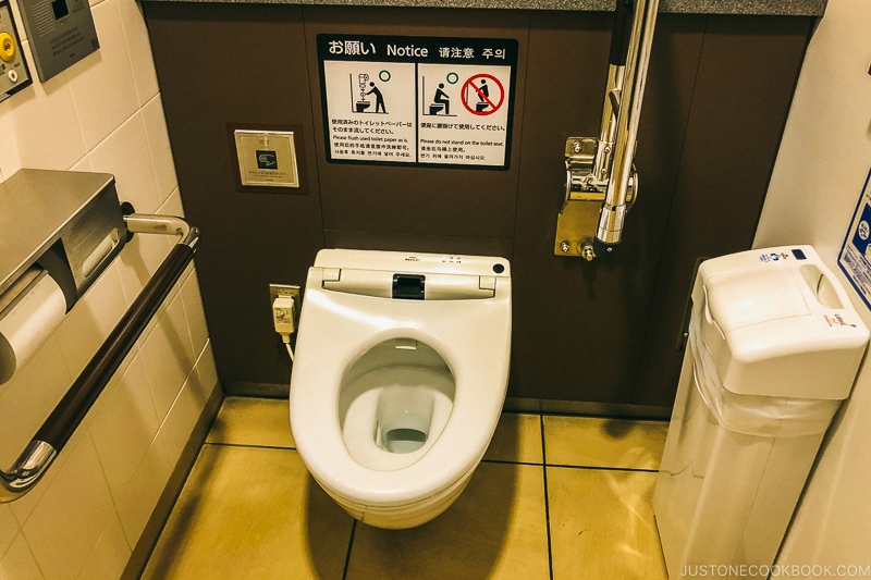 western toilet in Japan - Insiders' Guide for For First Time Visitors to Japan | www.justonecookbook.com