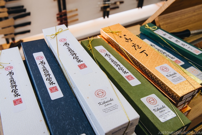 Kikuichi knife boxes - Your Guide to Japanese Knives | www.justonecookbook.com
