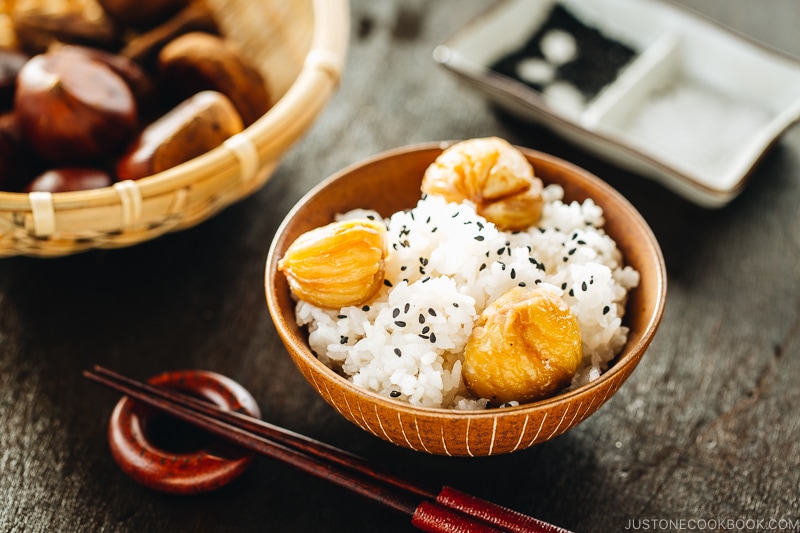 Japanese Chestnut Rice (Kurigoha) | Easy Japanese Recipes at JustOneCookbook.com