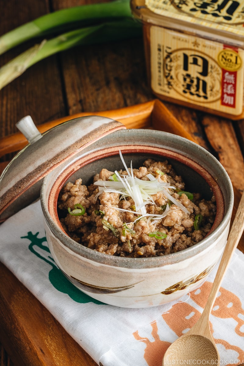 All-Purpose Miso Meat Sauce (Niku Miso) in a serving bowl.