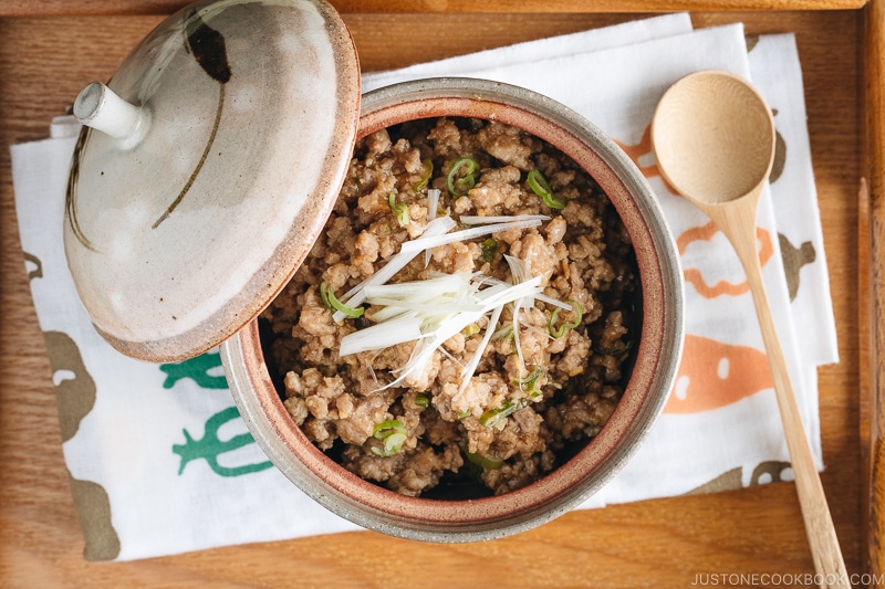 All-Purpose Miso Meat Sauce (Niku Miso) in a serving bowl.