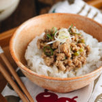 All-Purpose Miso Meat Sauce (Niku Miso) over steamed rice.