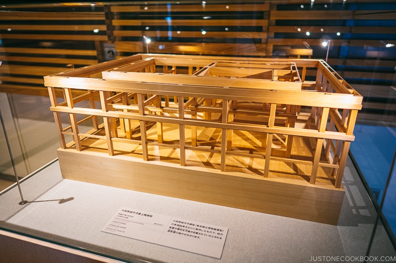 Model structure of Odawara Castle