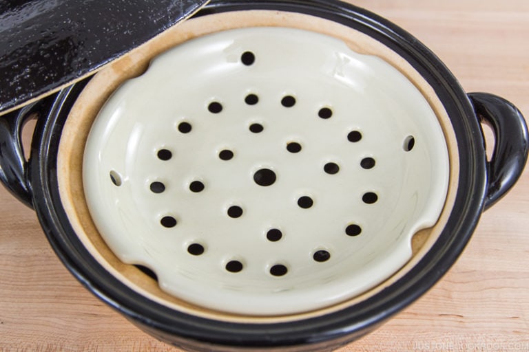 Steamed Vegetables with Miso Sesame Sauce (Mushi Nabe) 蒸し鍋で温野菜 • Just