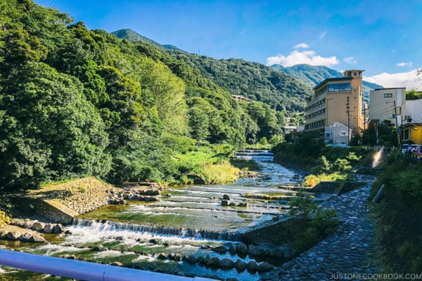 Haya River in Hakone Yumoto - Hakone-Yumoto and Hakone Freepass Guide | www.justonecookbook.com