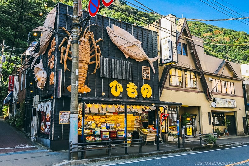 dried seafood store - Hakone-Yumoto and Hakone Freepass Guide | www.justonecookbook.com