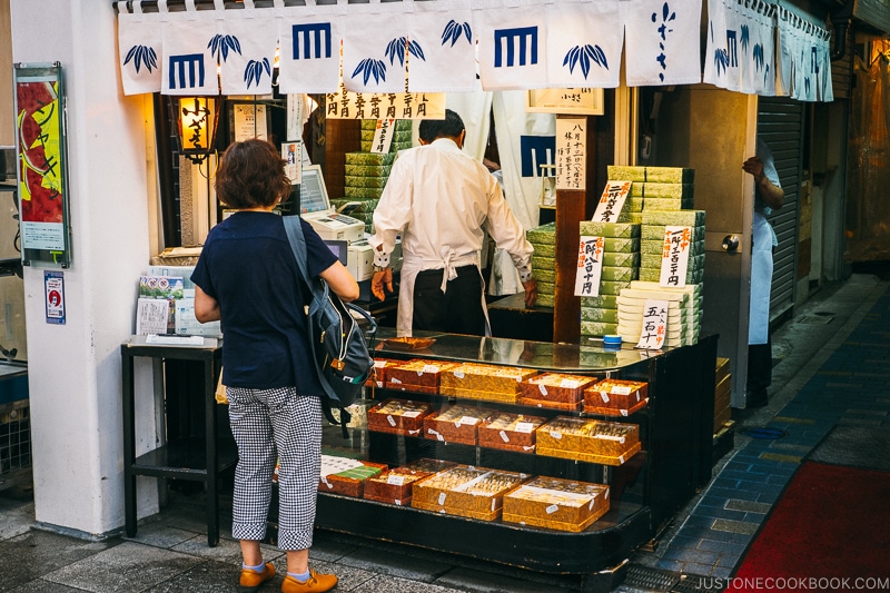 Monaka shop in Kichijoji.