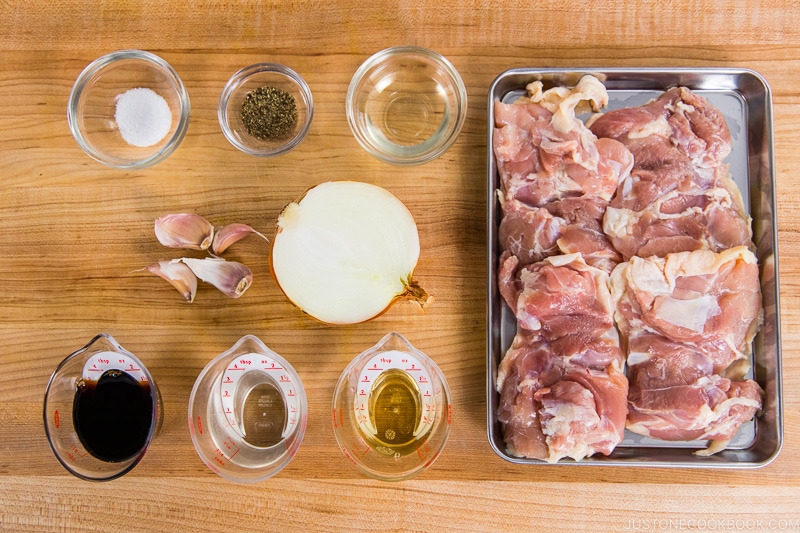 Garlic Onion Chicken Ingredients