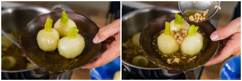 Japanese Turnips with Soboro Ankake Sauce 16