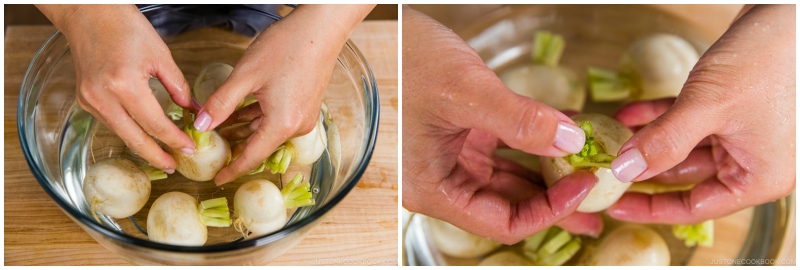 Japanese Turnips with Soboro Ankake Sauce 2