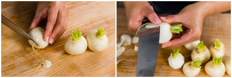 Japanese Turnips with Soboro Ankake Sauce 3