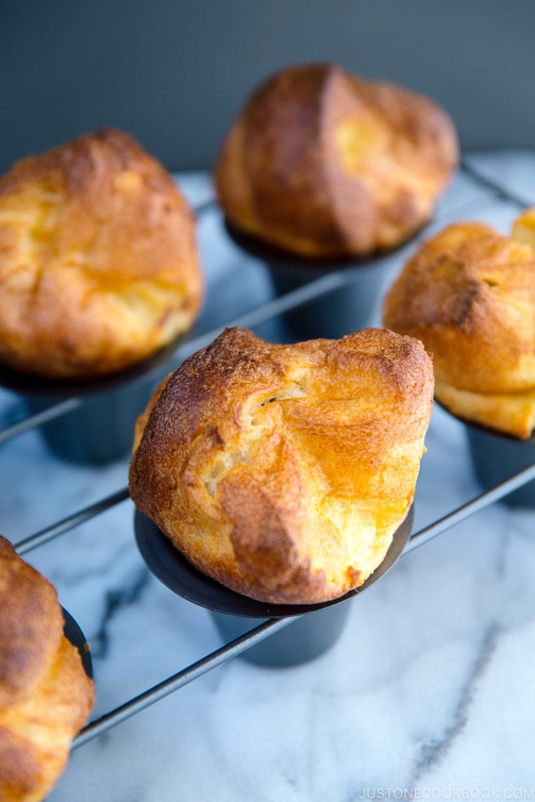 Popovers with Strawberry Butter • Just One Cookbook