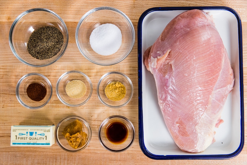 Smoked Miso Butter Turkey Breast Ingredients