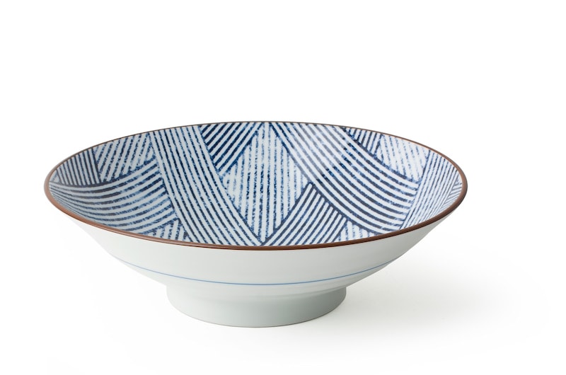 A close up of a Japanese bowl by Miya Company