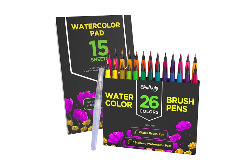 watercolor brush pens