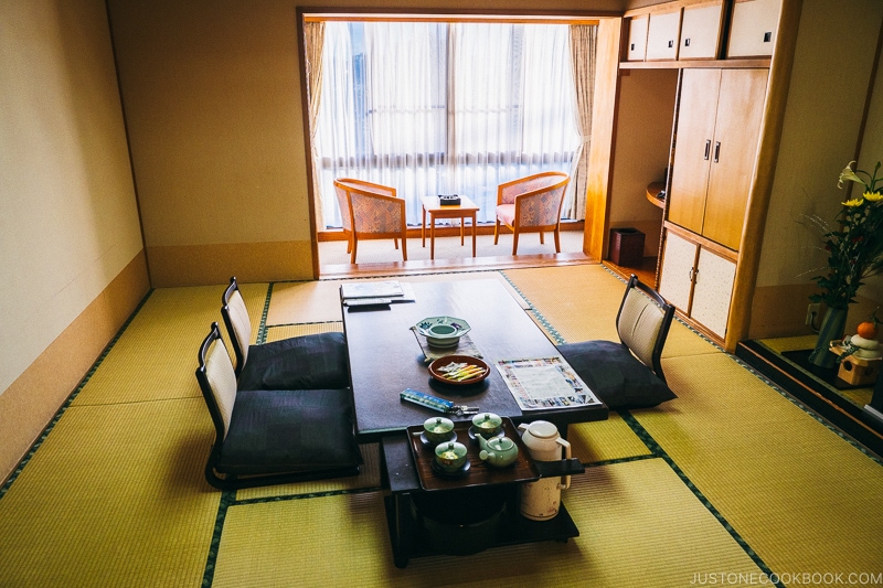 Standard room at Hotel Sekifu - Celebrate New Year at Isawa Onsen in Yamanishi | www.justonecookbook.com 