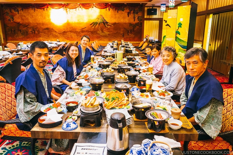 New Year's eve family dinner at Hotel Sekifu - Celebrate New Year at Isawa Onsen in Yamanishi | www.justonecookbook.com 