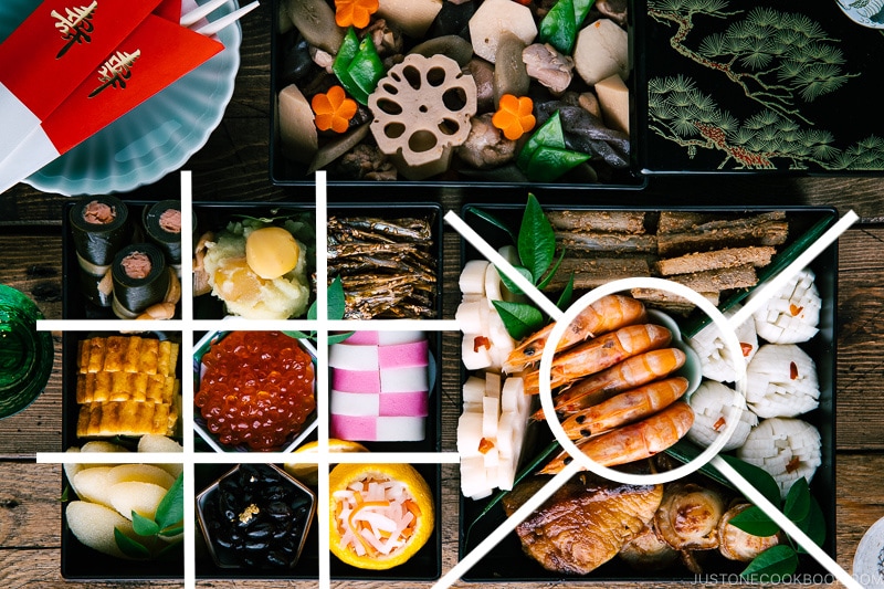 How to Pack Osechi Ryori in 3-Tier Boxes