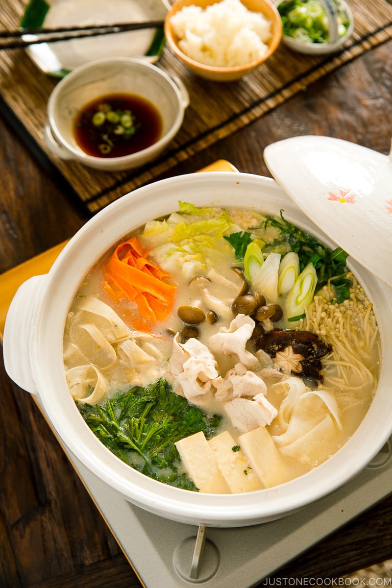 Vegan Nabe: Healthy Japanese Hot Pot Soup With Miso