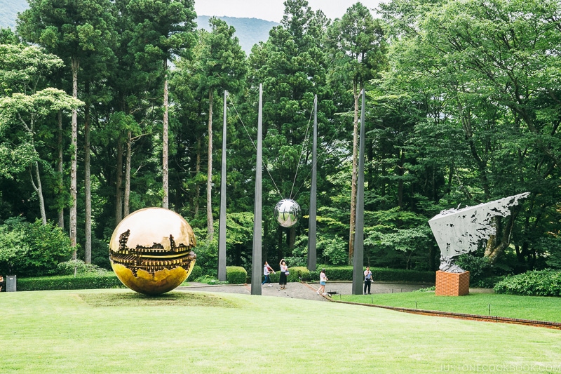 Sphere Within Sphere by Arnaldo Pomodoro - The Fabulous Museums in Hakone | www.justonecookbook.com 