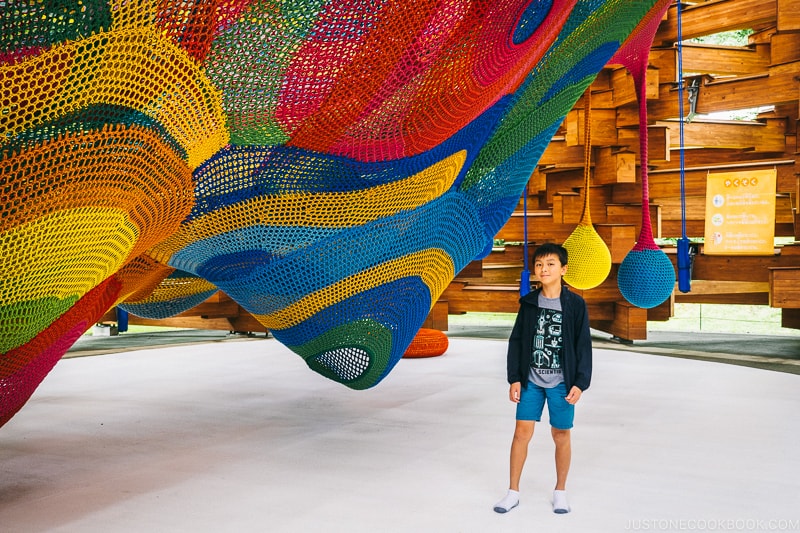 Knitted Wonder Space 2 by Horiuchi MacAdam - The Fabulous Museums in Hakone | www.justonecookbook.com 