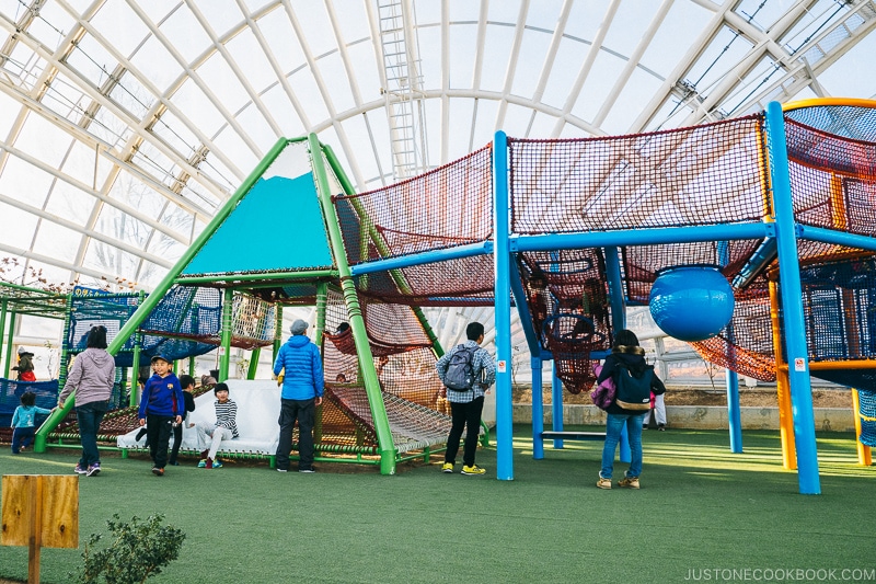 Indoor playground at Fuefukigawa Fruit Park - Yamanashi Fruit Picking and Wine Tasting | www.justonecookbook.com 