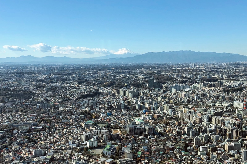 Mt. Fuji from Yokohama Landmark Tower - Things to do around Lake Kawaguchi | www.justonecookbook.com 