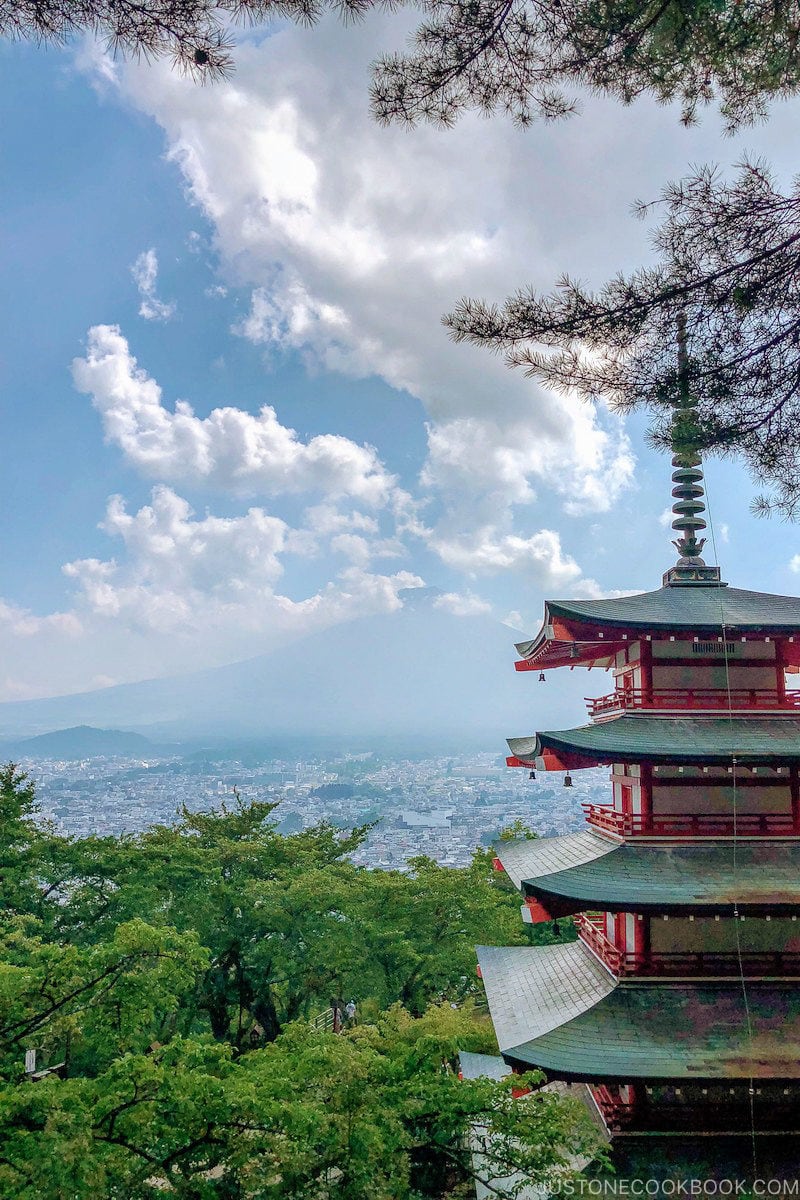 Chureito Pagoda and Mt. Fuji - Things to do around Lake Kawaguchi | www.justonecookbook.com