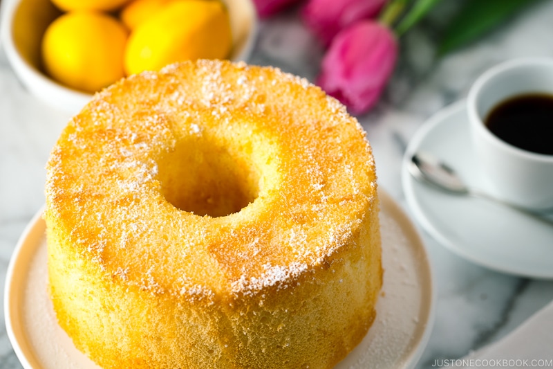 Lemon Chiffon Cake - Jo Cooks