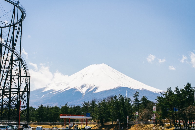 view of Mt. Fuji from Fuji-Q Highland - Things to do around Lake Kawaguchi | www.justonecookbook.com 