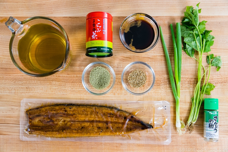 Unagi Chazuke Ingredients