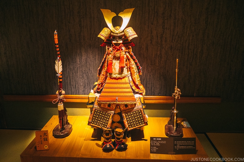 Samurai armor for 5 year old - Samurai Museum Tokyo | www.justonecookbook.com 