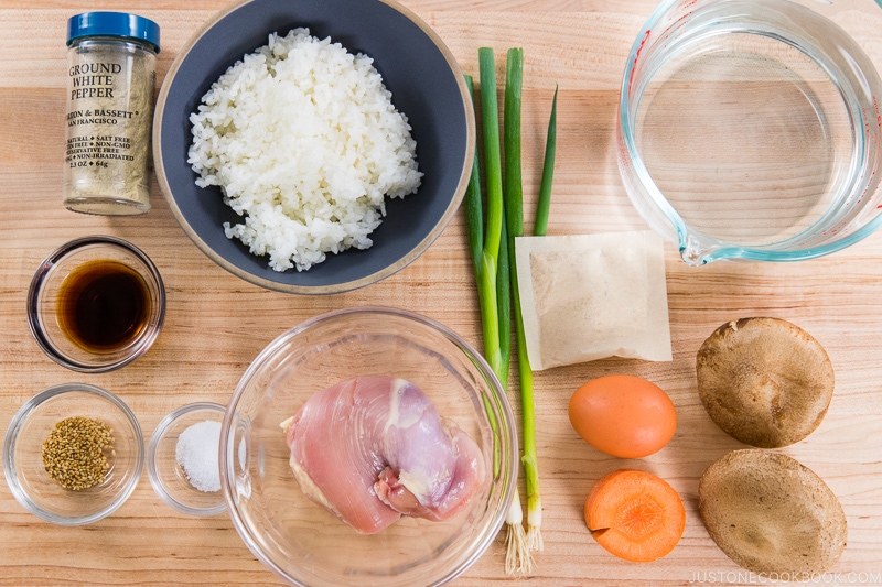 Chicken Zosui Ingredients