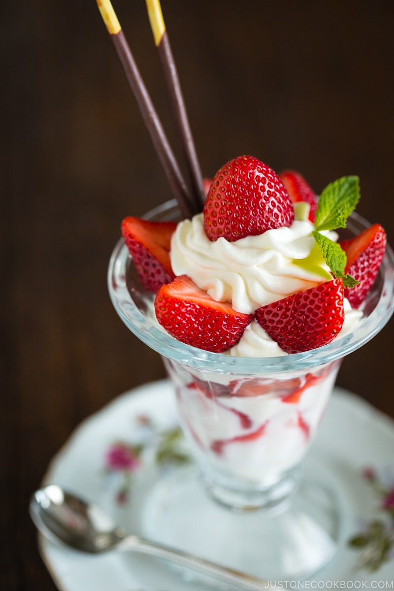 Strawberry parfait.