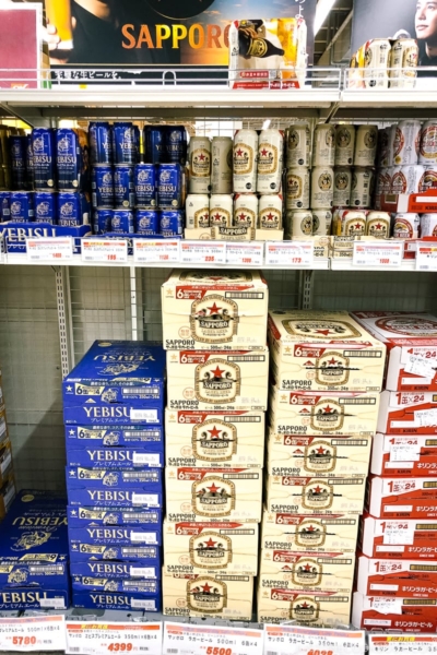 Varieties of beer in a Japanese Supermarket - Japanese Beer Guide (Big Beer + Craft Beer) | www.justonecookbook.com