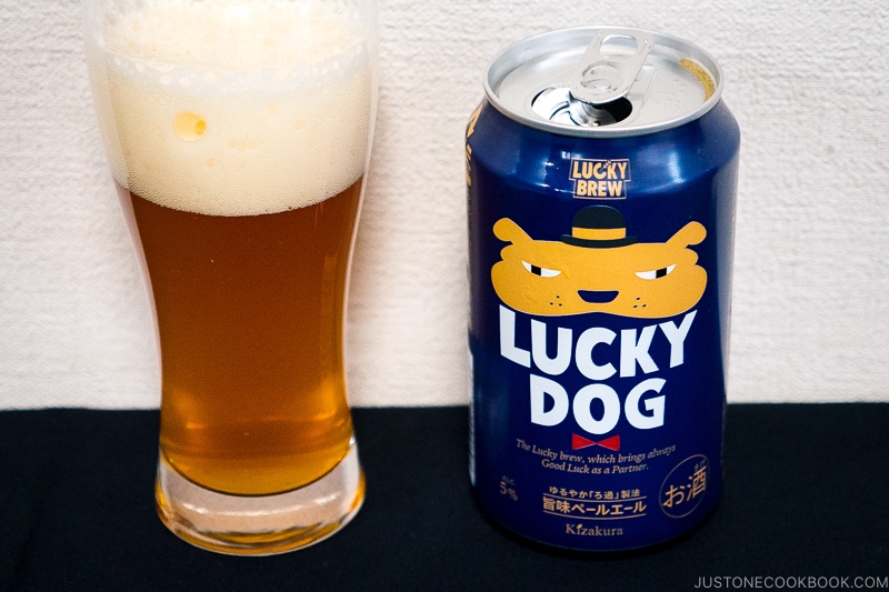 Lucky Dog Pale Ale - Japanese Beer Guide (Big Beer + Craft Beer) | www.justonecookbook.com 