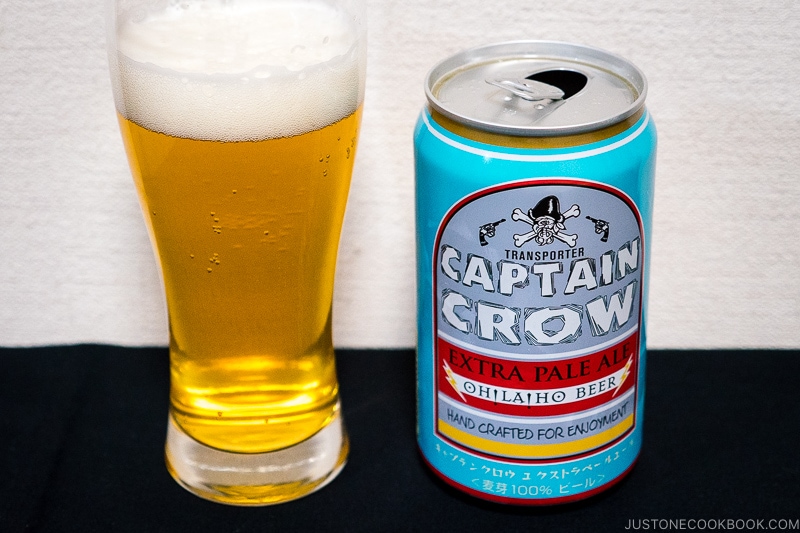 Captain Crow Extra Pale Ale - Japanese Beer Guide (Big Beer + Craft Beer) | www.justonecookbook.com 