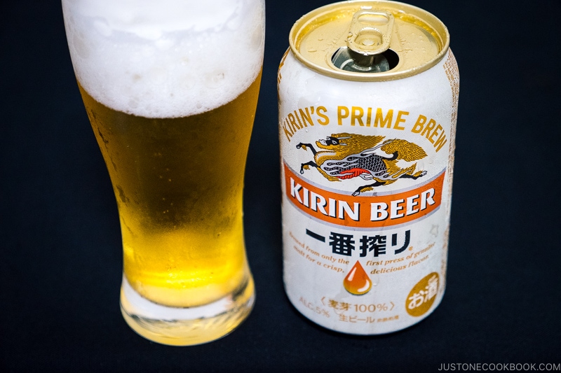 Kirin Beer Ichiban Shibori - Japanese Beer Guide (Big Beer + Craft Beer) | www.justonecookbook.com 