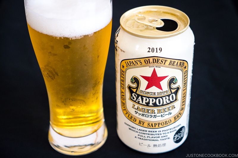 Sapporo Lager Beer - Japanese Beer Guide (Big Beer + Craft Beer) | www.justonecookbook.com 