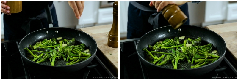 Quick Japanese Pasta with Shrimp and Broccolini 10