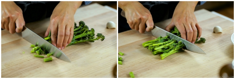 Quick Japanese Pasta with Shrimp and Broccolini 3