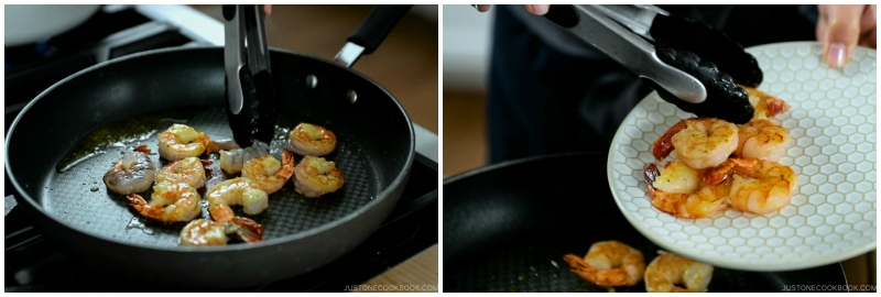 Quick Japanese Pasta with Shrimp and Broccolini 7