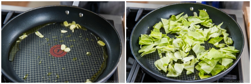 Tuna and Cabbage Japanese Pasta 7