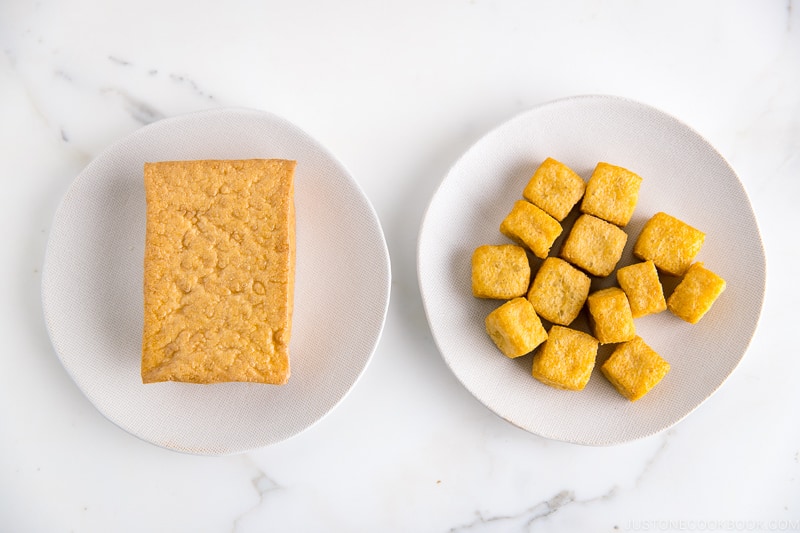 2 kinds of deep-fried Tofu.