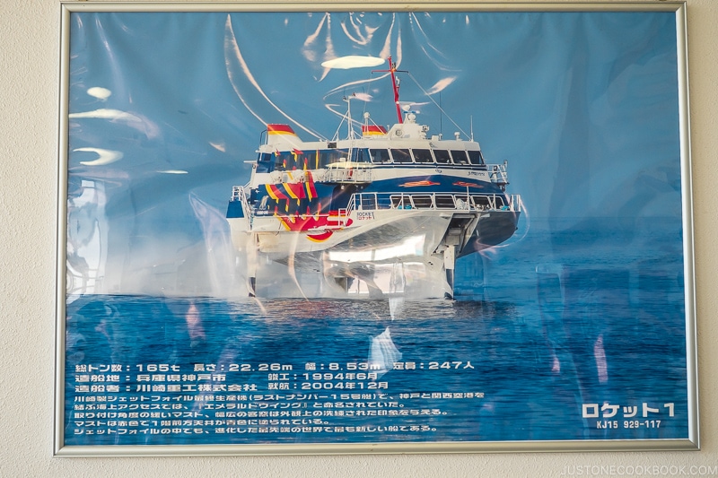 frame picture of hydrofoil rocket 1 - Yakushima Travel Guide | www.justonecookbook.com 