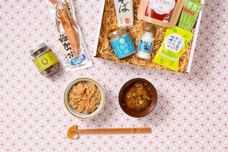 giftbox with Japanese goodies