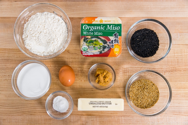 Miso Butter Cookies Ingredients