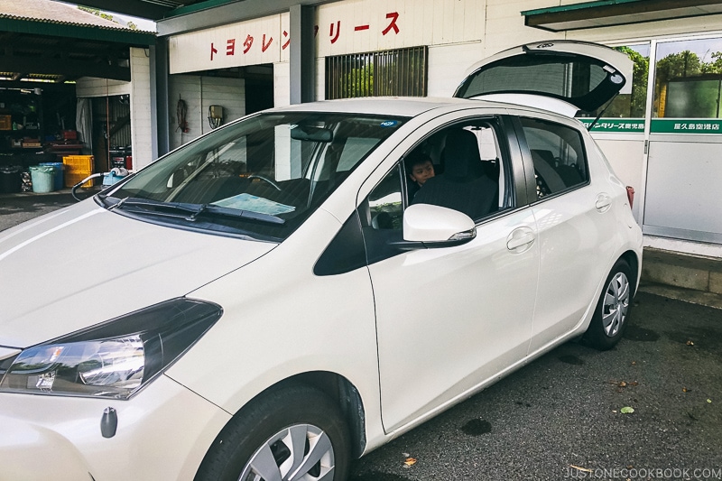 Toyota Rental Car Yakushima - Yakushima Travel Guide | www.justonecookbook.com 