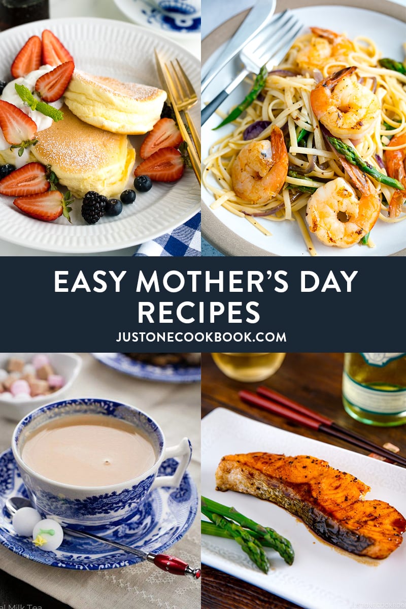 Mother's day recipes and menu ideas for breakfast, brunch, dessert and dinner